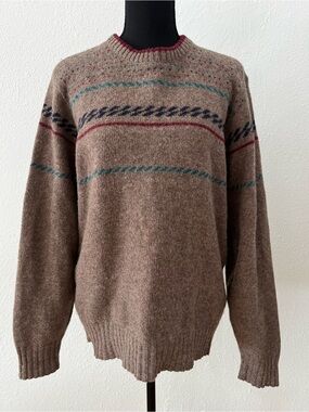 Vintage Robert Bruce crewneck knit sweater wool blend retro knit